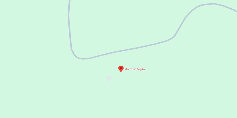 Mapa de localização do Morro do Fogão em Itirapina (SP) na Serra do Itaqueri